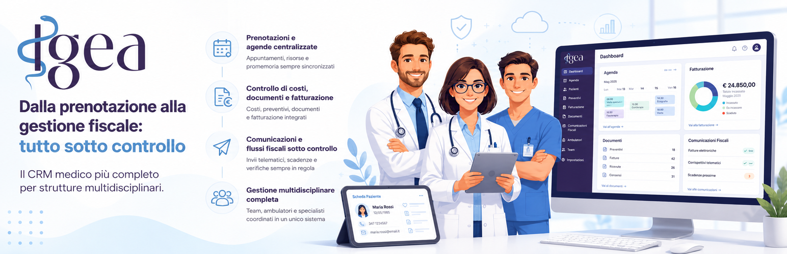 IGEA, gestionale medico per strutture sanitarie multidisciplinari